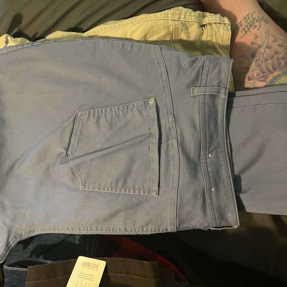 St. John's Bay Light Blue Straight Leg Pants